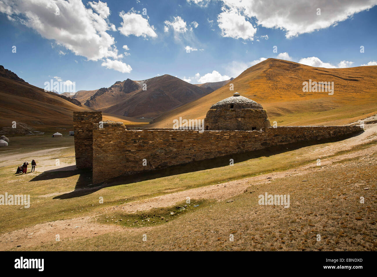 Caravanserai de Tash Rabat en la antigua Ruta de la Seda, Kirguistán, Naryn, Tash Rabat Foto de stock