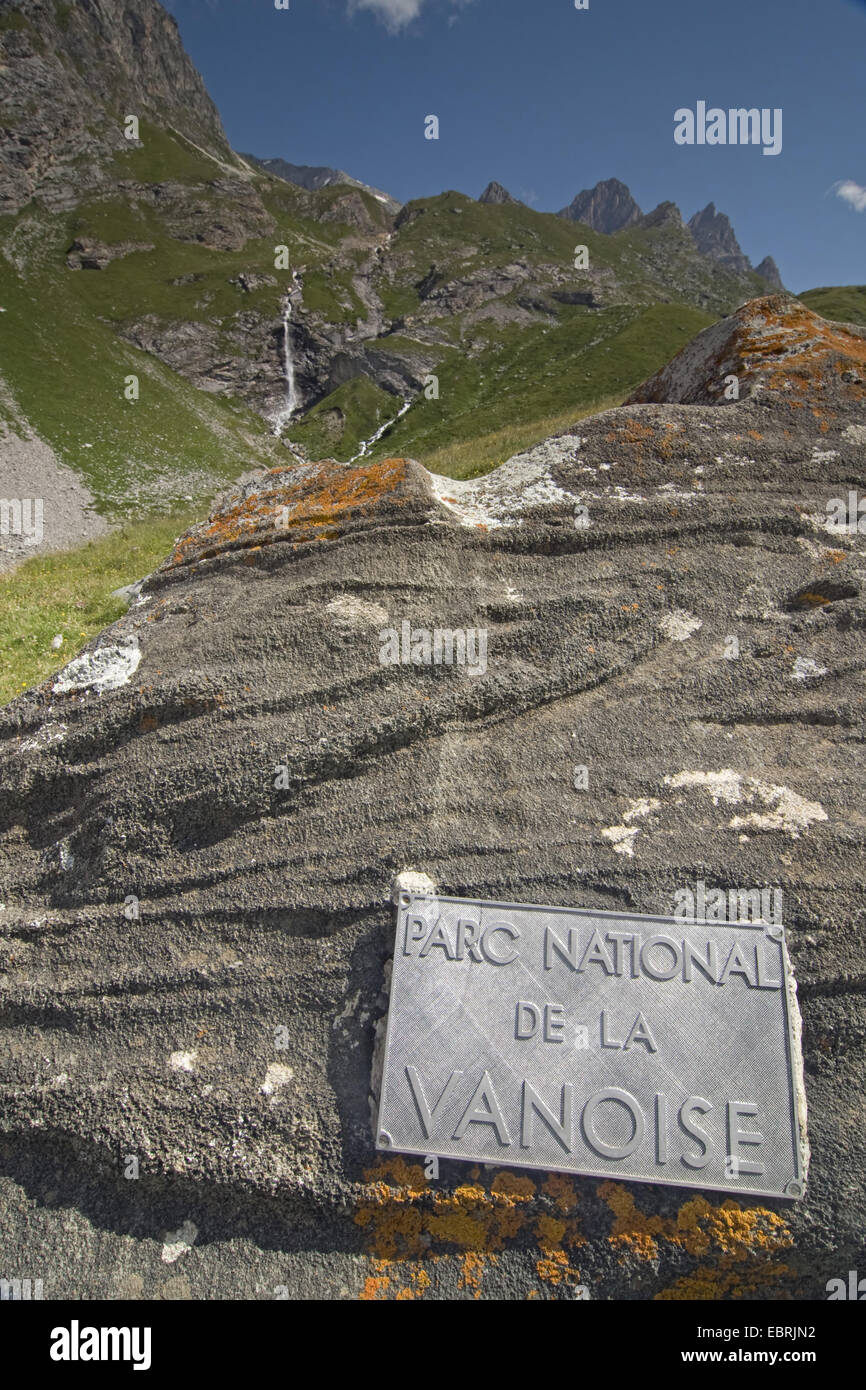 Firmar - Parque Nacional de la Vanoise, Francia, Savoie, Parque Nacional de Vanoise Foto de stock