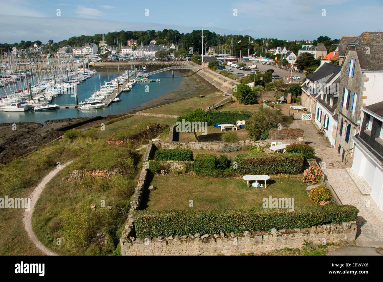 Puerto de La Trinité,-sur-Mer, Francia, Bretaña, La Trinité,-sur-Mer Foto de stock