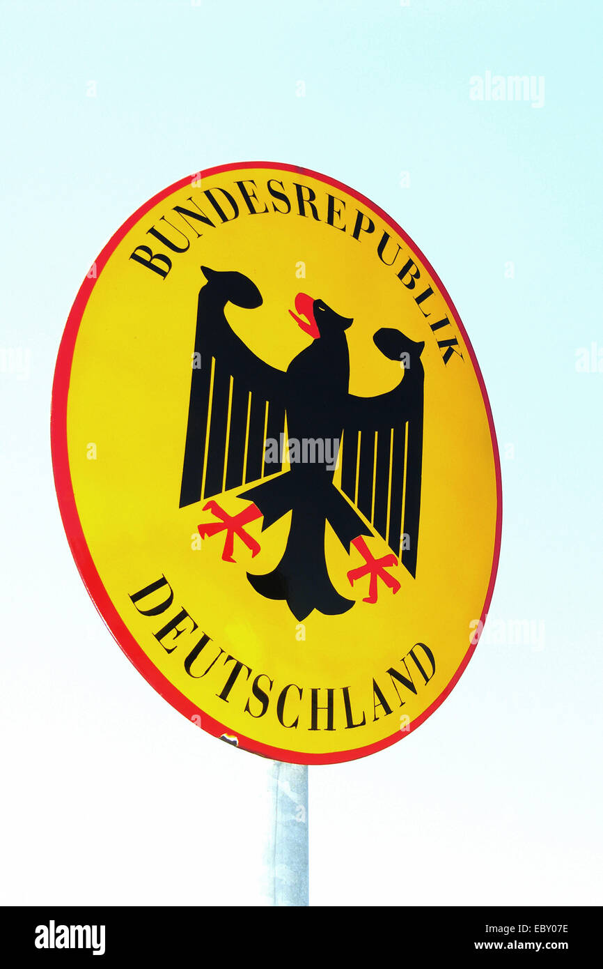 Signo de la República Federal de Alemania, Alemania, Baviera Foto de stock