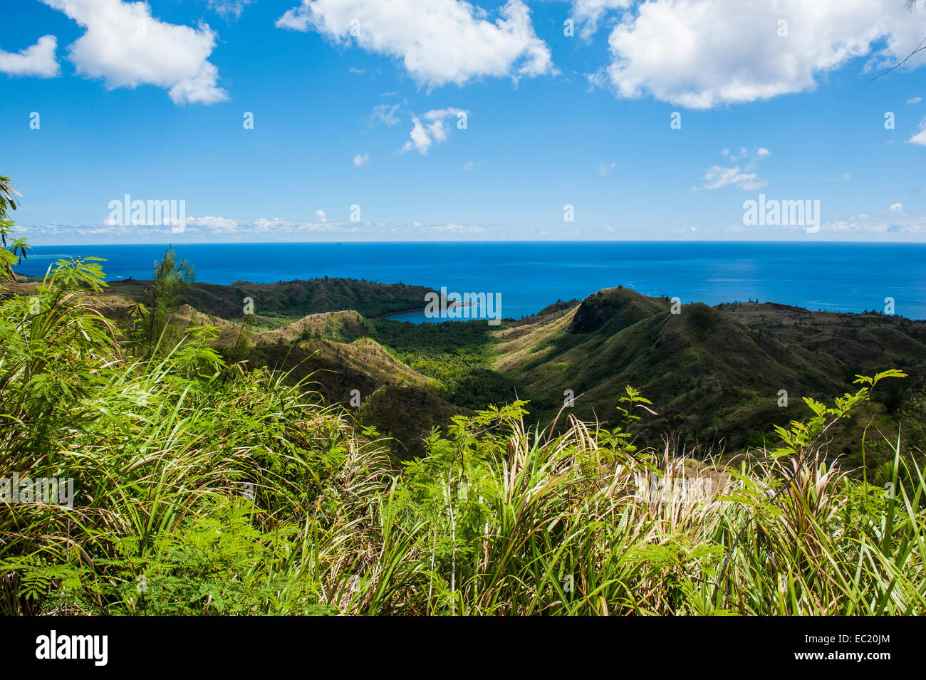 Cetti River Valley en Guam, territorio estadounidense, el Pacífico Foto de stock