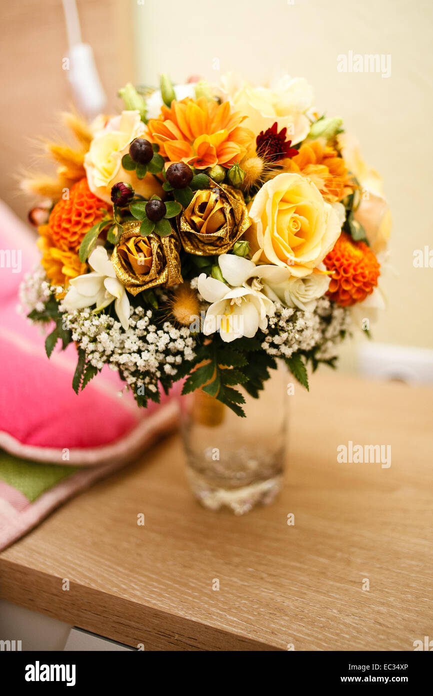 Bouquet de flores de boda. Foto de stock