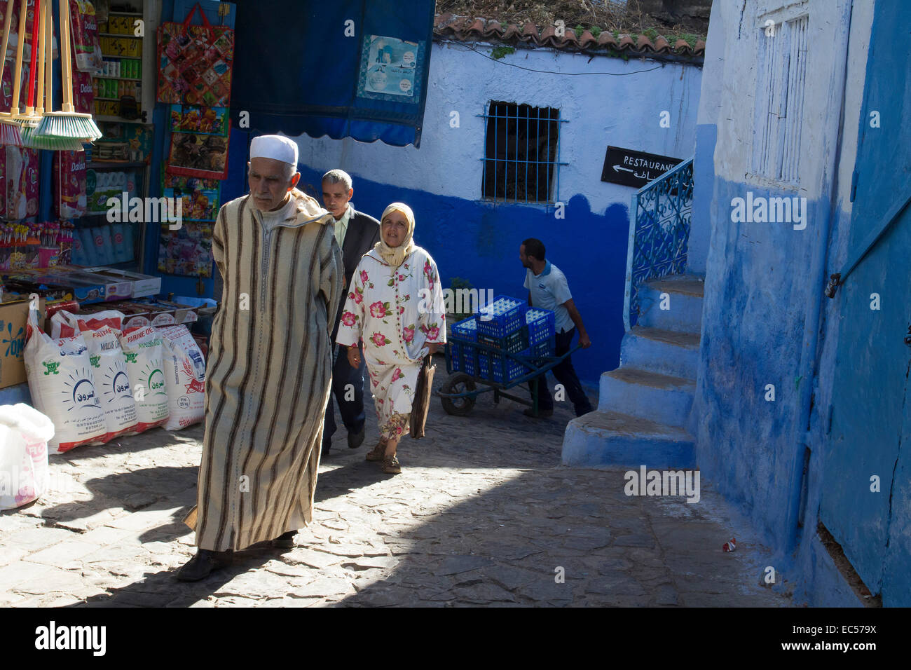 Medina de Chefchaouen, Marruecos Foto de stock
