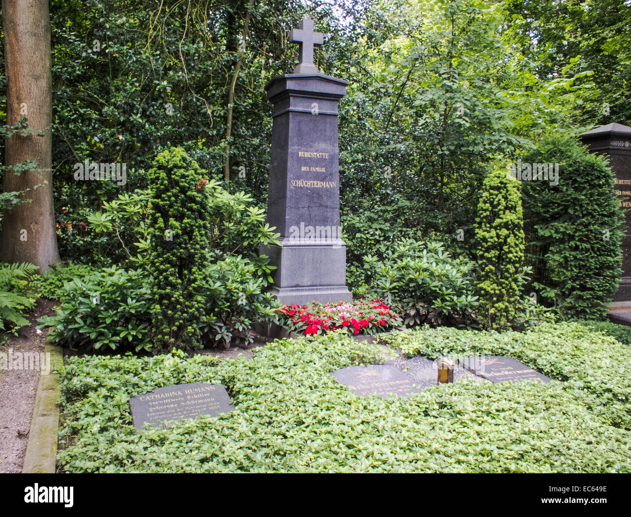 Cementerio oriental Dortmund, aristocracia financiera Foto de stock