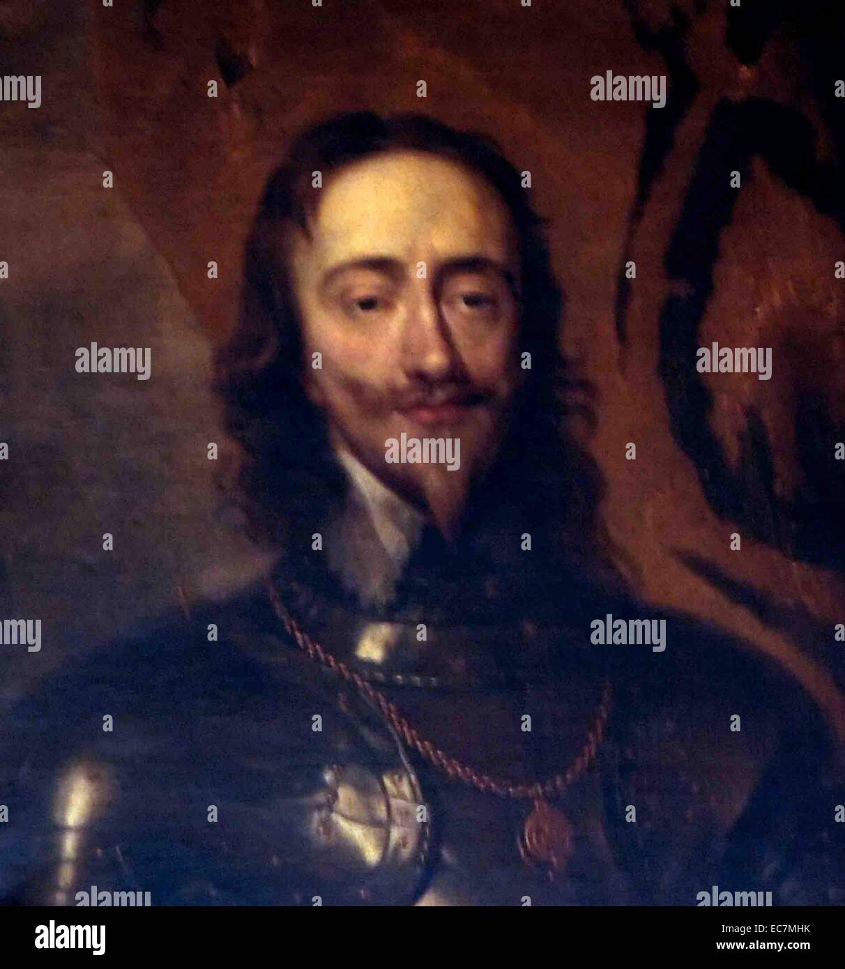 El rey Carlos I después de Anthony van Dyck Foto de stock