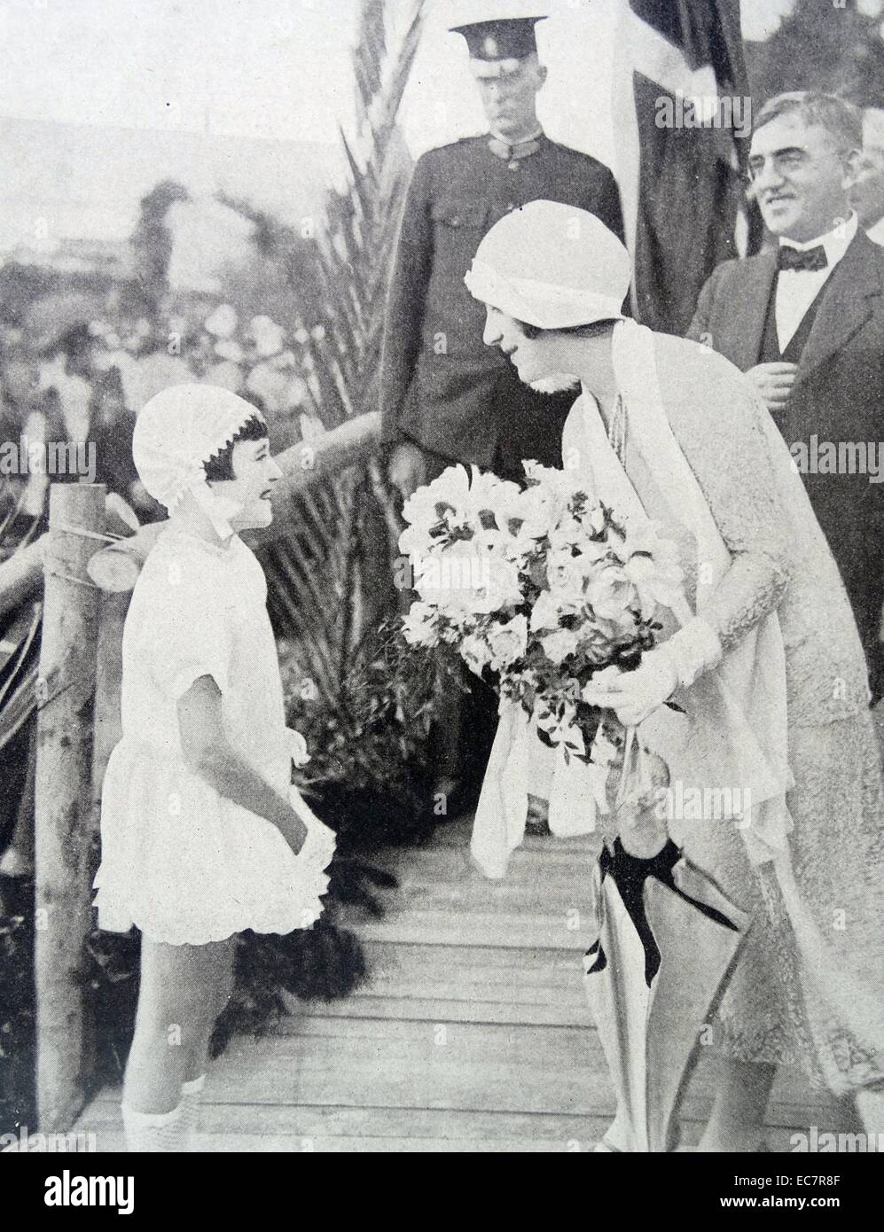El duque y la Duquesa de York (más tarde la Reina Isabel y el Rey Jorge VI de Gran Bretaña) visitar Australia Foto de stock