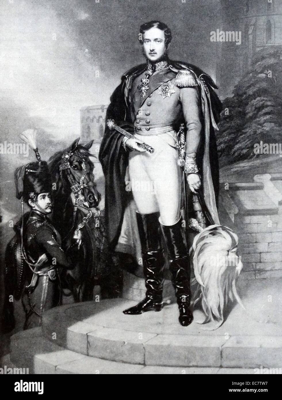 El Príncipe Alberto de Sajonia-coburgo y Gotha (el Príncipe Consorte). 26 de agosto de 1819 - 14 de diciembre de 1861)esposo de la Reina Victoria del Reino Unido de Gran Bretaña e Irlanda. Foto de stock