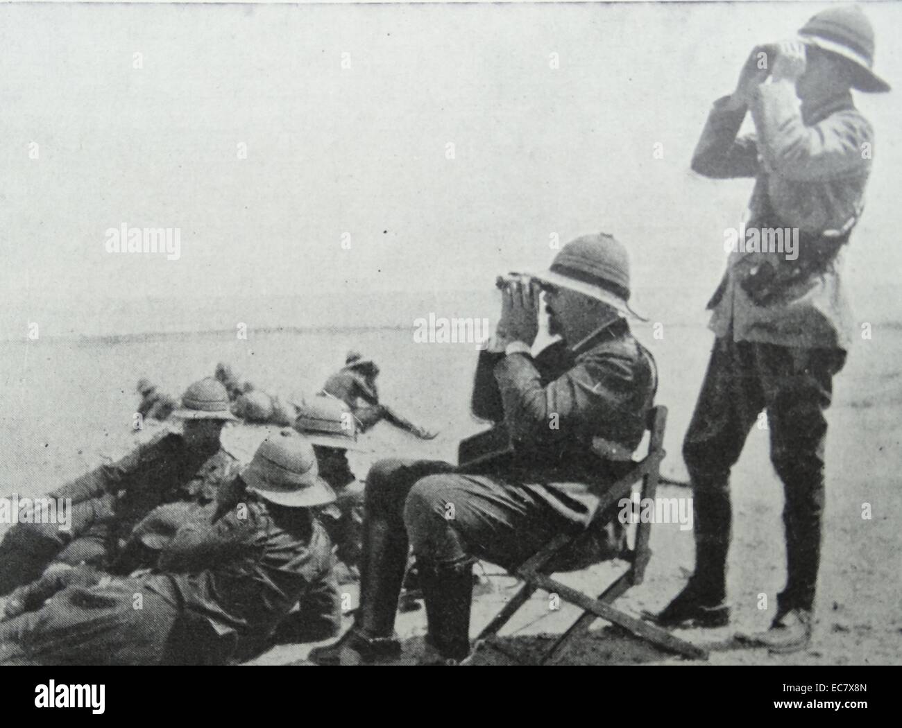 Louis Botha (1862 - 1919) Afrikaner y Primer Ministro de la Unión de Sudáfrica; en el mando en el sur de África occidental 1914 Foto de stock