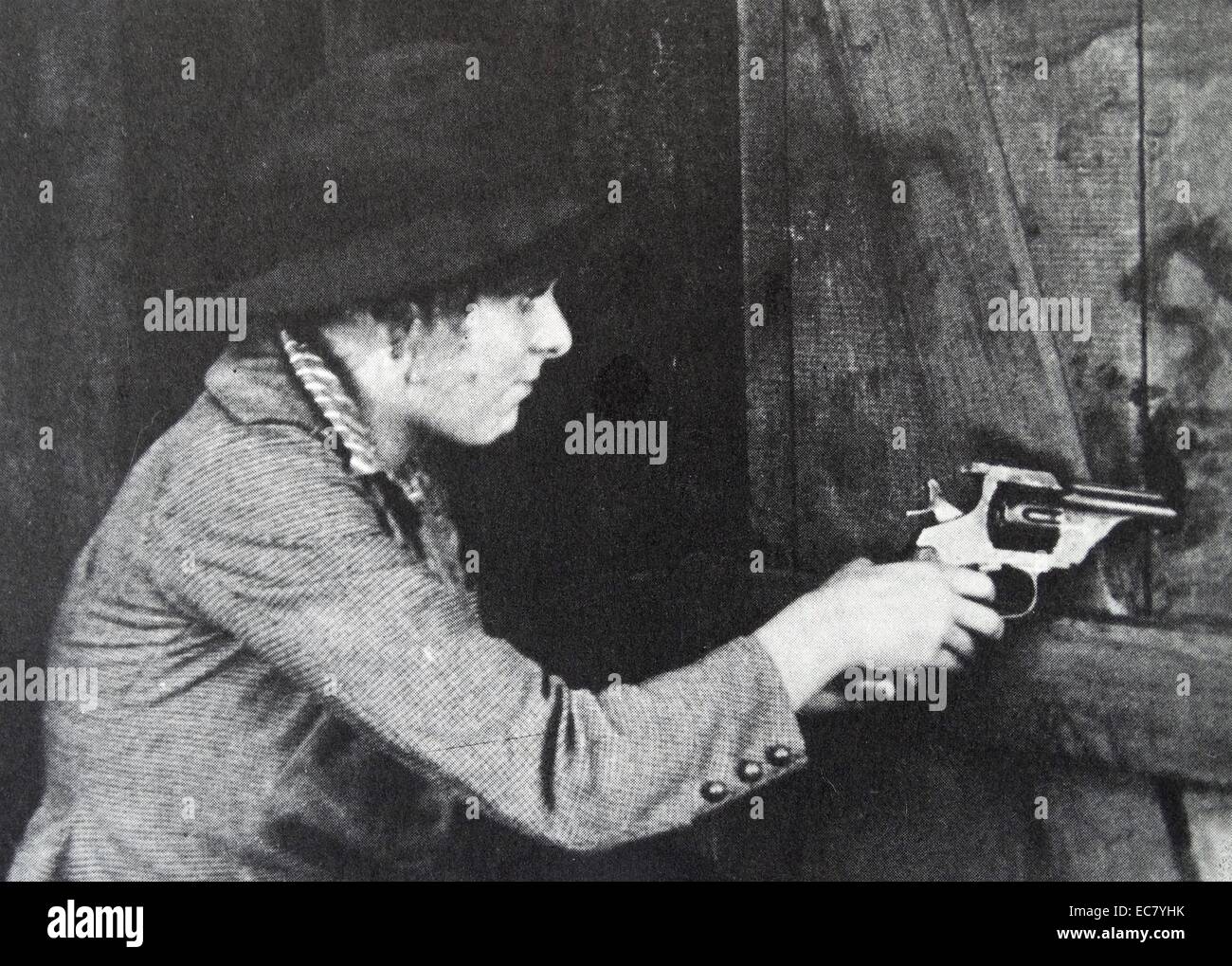 La sangre guerrera, 1911 dirigida por Griffith para Biograph, con Blanche Sweet. Foto de stock