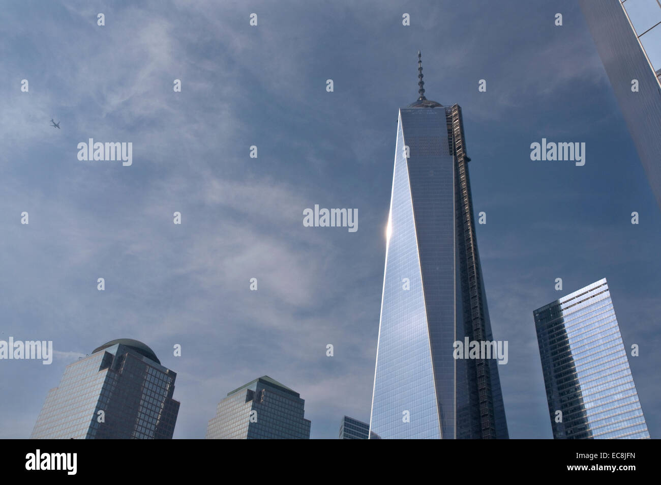 Estados Unidos de América (EUA), Nueva York, rascacielos en el World Trade Center Foto de stock