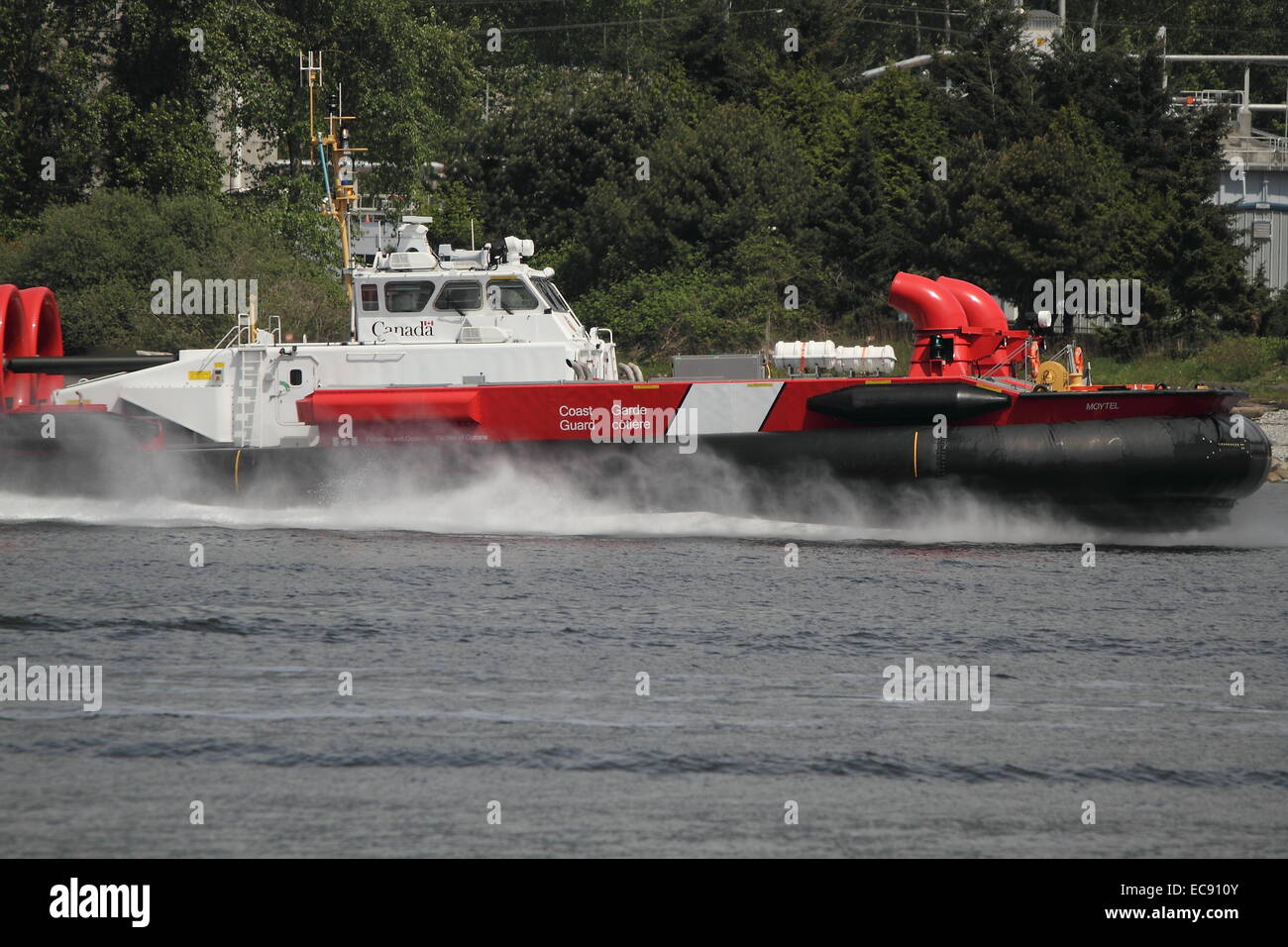 Canadian Coast Guard Hovercraft Foto de stock
