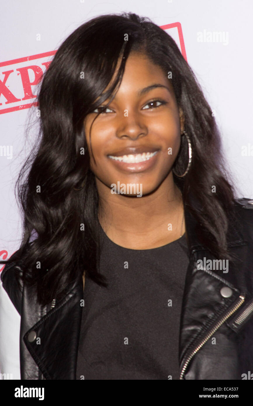 Diciembre 10, 2014 - Los Angeles, California, EE.UU. - Diamond White asiste a la premiere de AwesomenessTV 'expulsados' el 10 de diciembre de 2014 en Westwood Village Theater de Los Ángeles, California.EE.UU..(Credit Image: © TLeopold/Mundo Photos/ZUMA Wire) Foto de stock