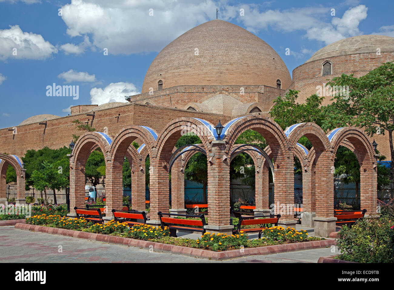 Mezquita Azul en la ciudad de Tabriz, Irán, Azerbaiyán Oriental Foto de stock