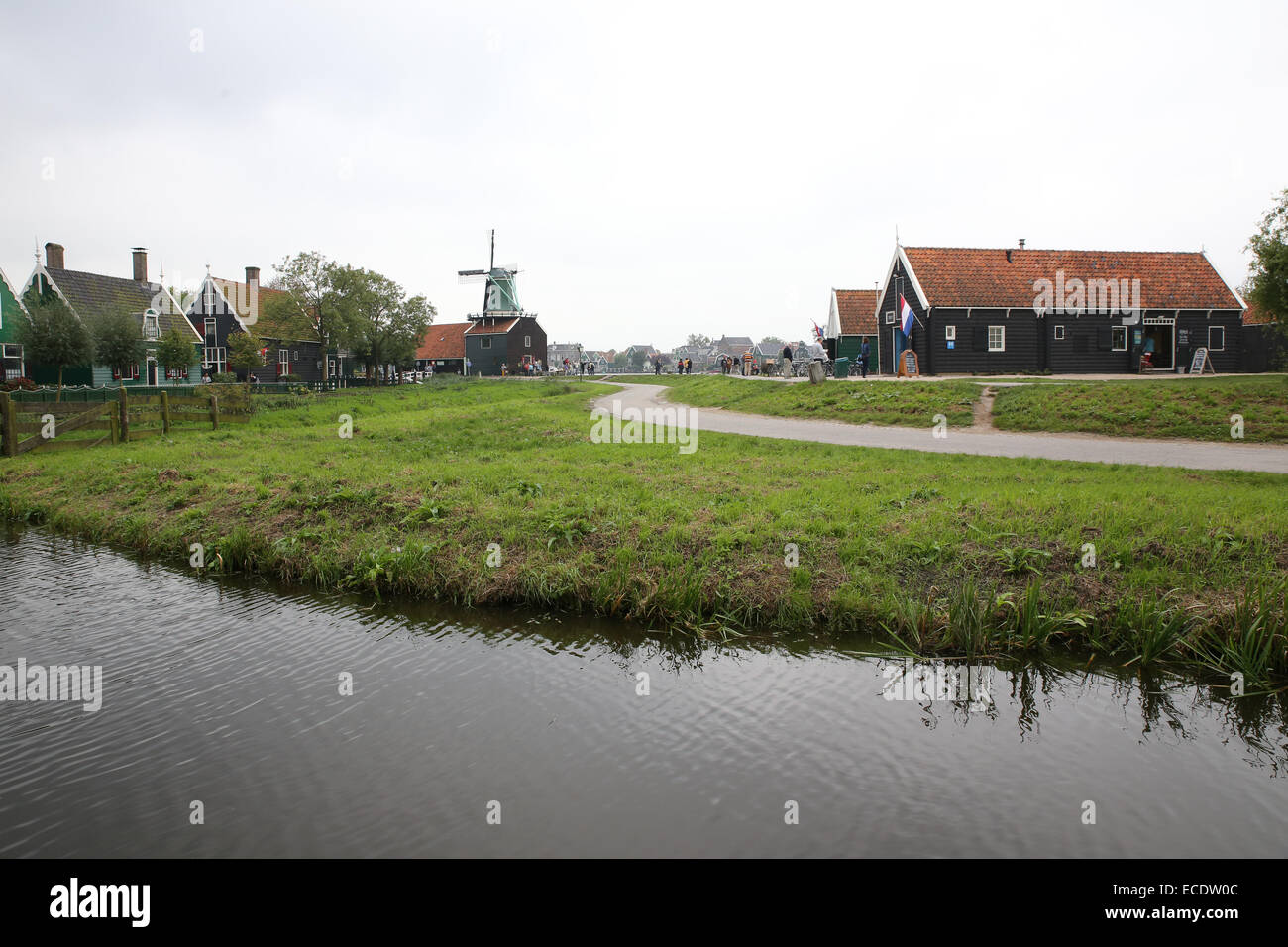 Holanda país molino de viento lateral Foto de stock