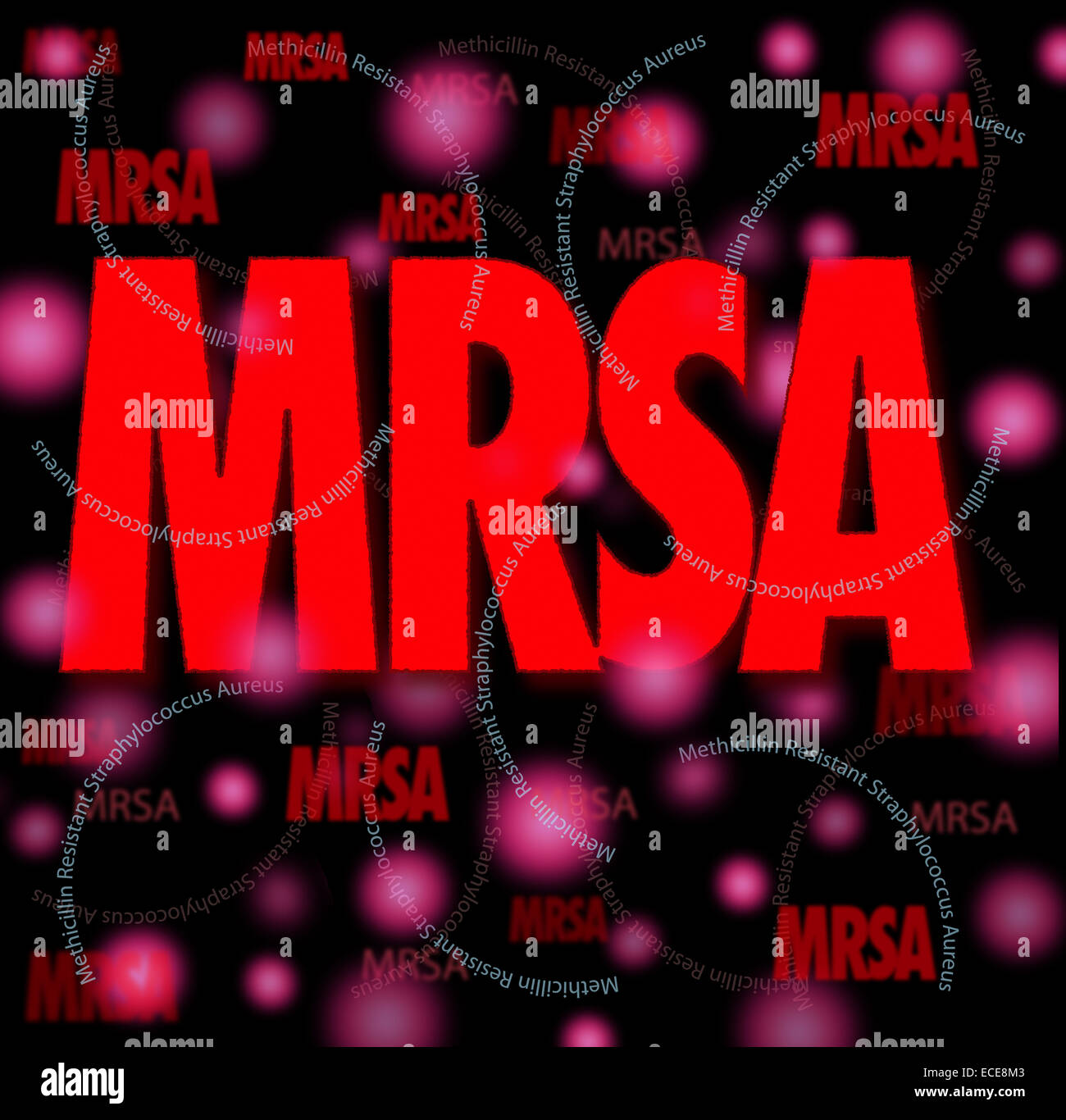 MRSA Foto de stock