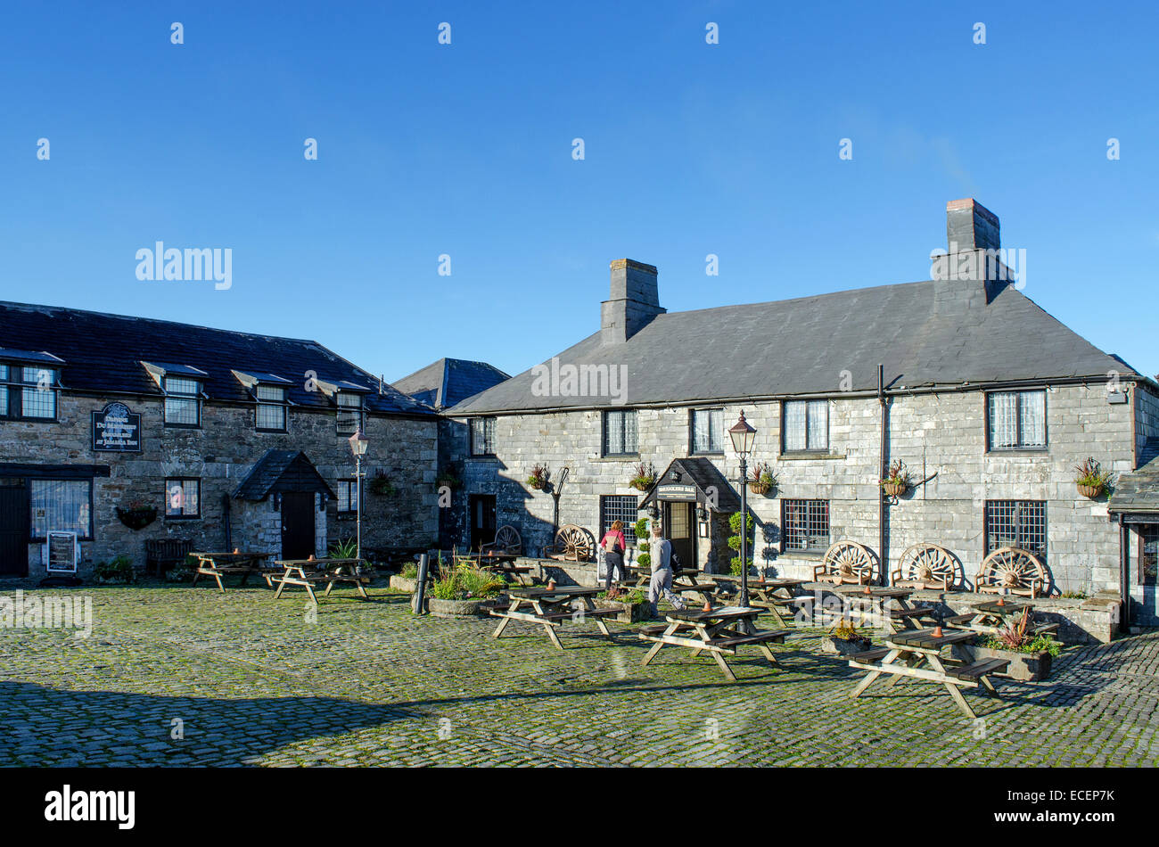 El famoso ' ' en el Jamaica Inn Bolventor en Bodmin Moor en Cornualles, Reino Unido Foto de stock