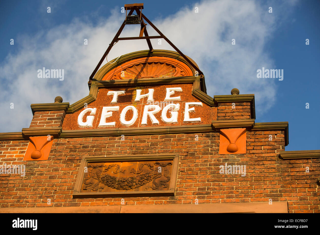 El Pub George en Cley, Norfolk, Reino Unido. Foto de stock