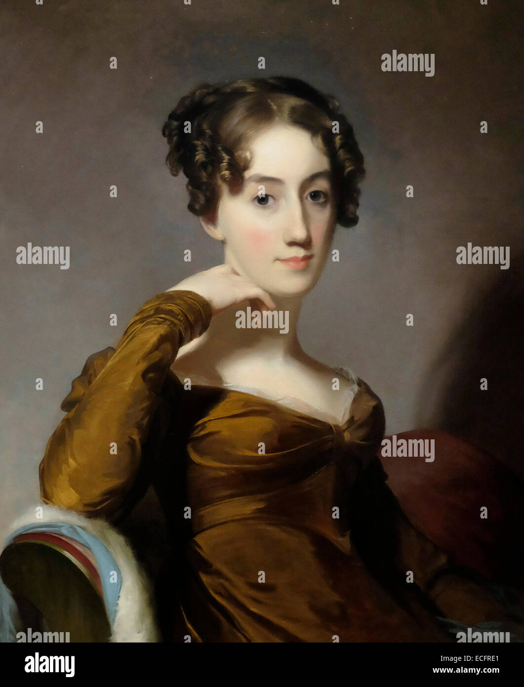 Retrato de Isabel McEuen Smith 1823 Thomas Sully Foto de stock