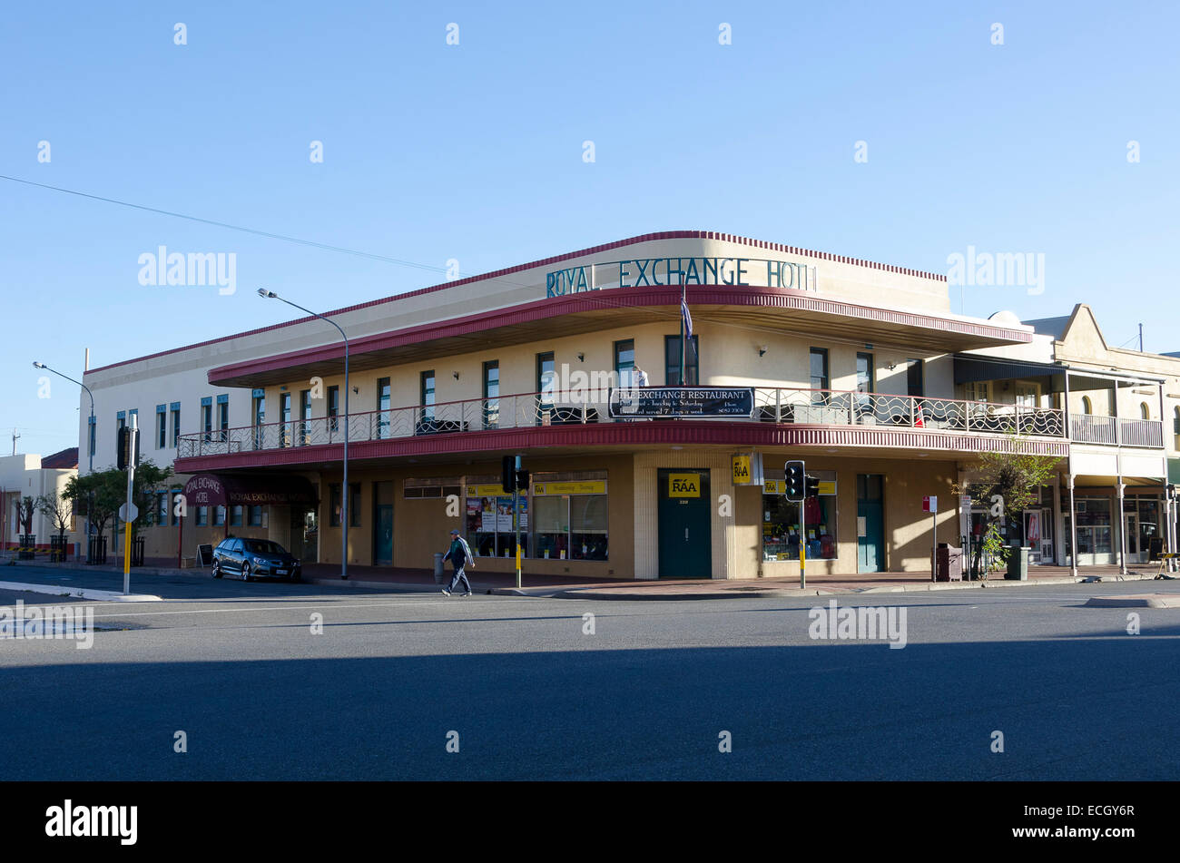 Hotel Royal Exchange, Argent Street, Broken Hill, New South Wales, Australia Foto de stock