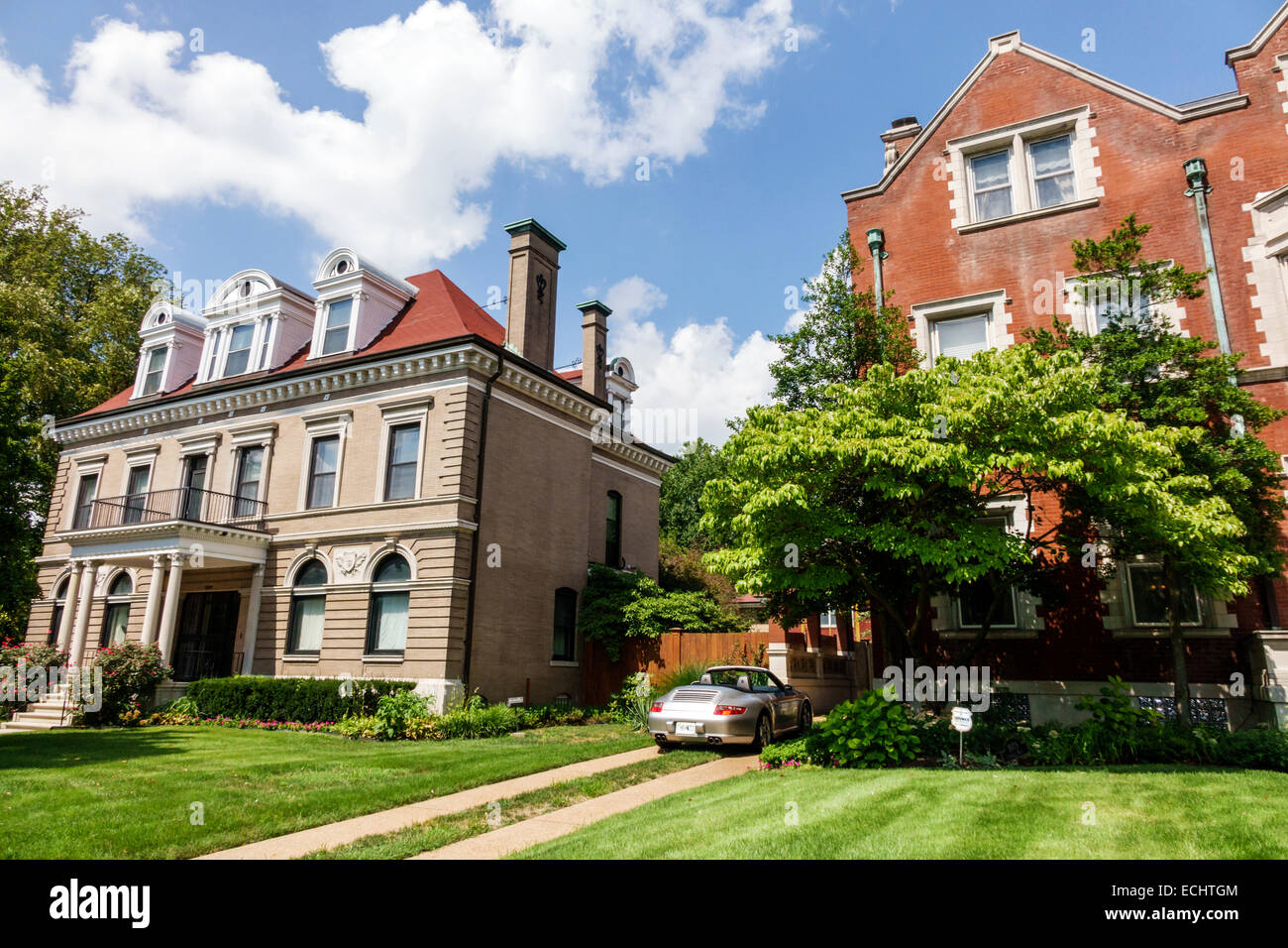 Saint St. Louis Missouri, Central West End, barrio histórico, Lindell