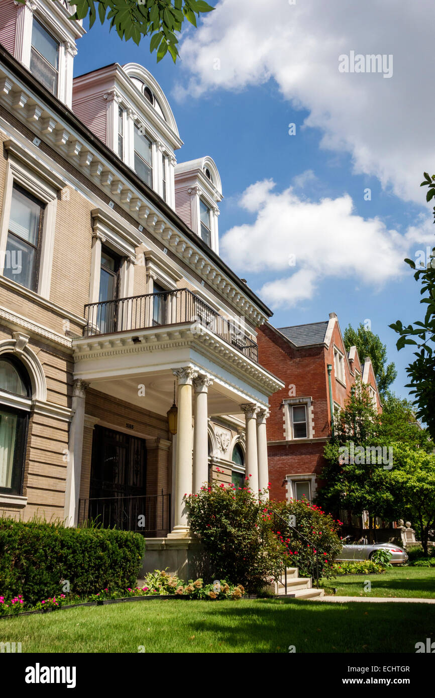 Saint St. Louis Missouri, Central West End, barrio histórico, Lindell