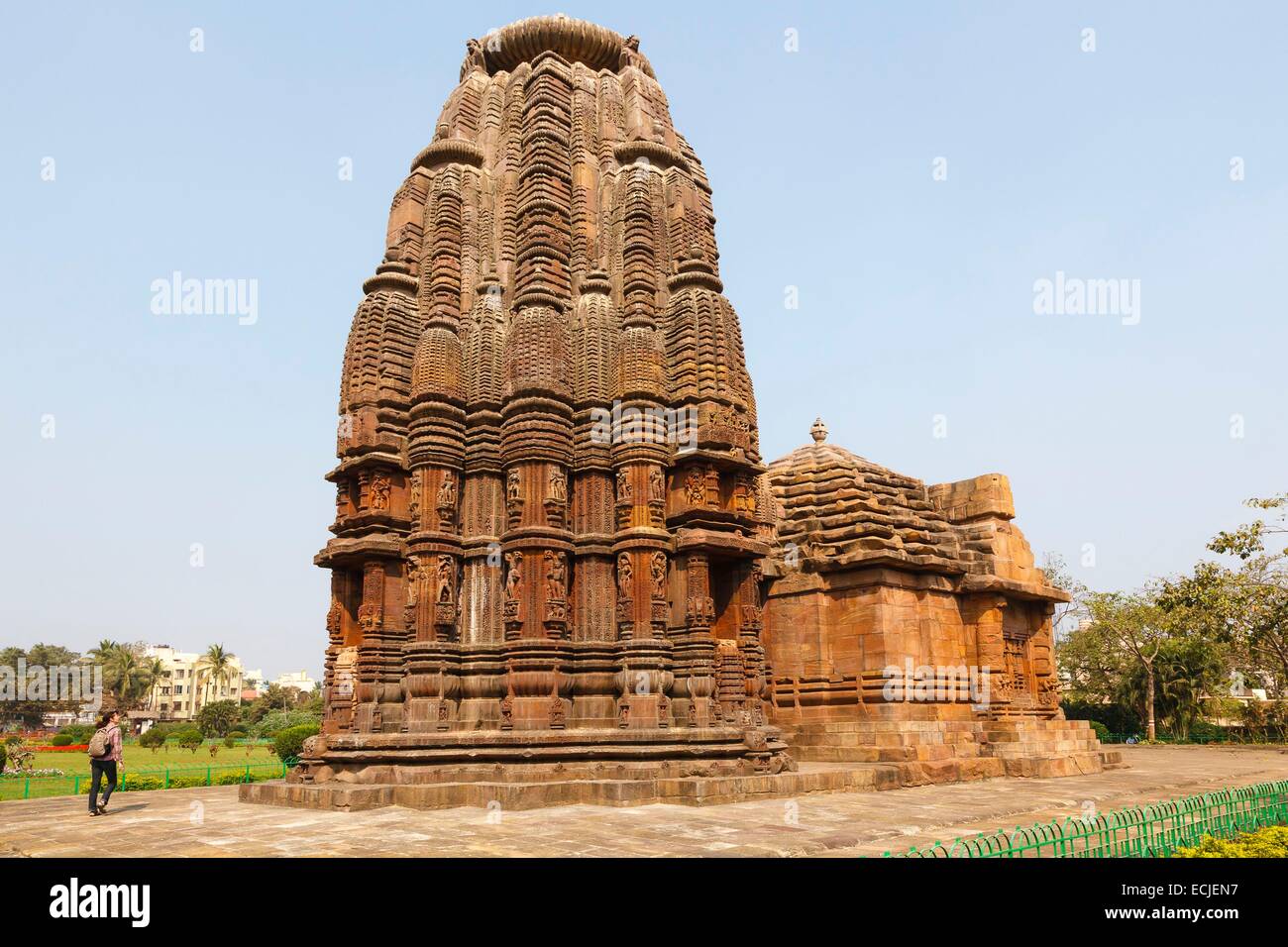 India, Odisha, Bhubaneswar, templo Rajarani fecha 11th-12th century Foto de stock