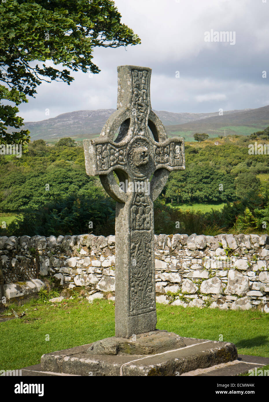 La Gran Cruz Kidalton Islay Escocia Foto de stock