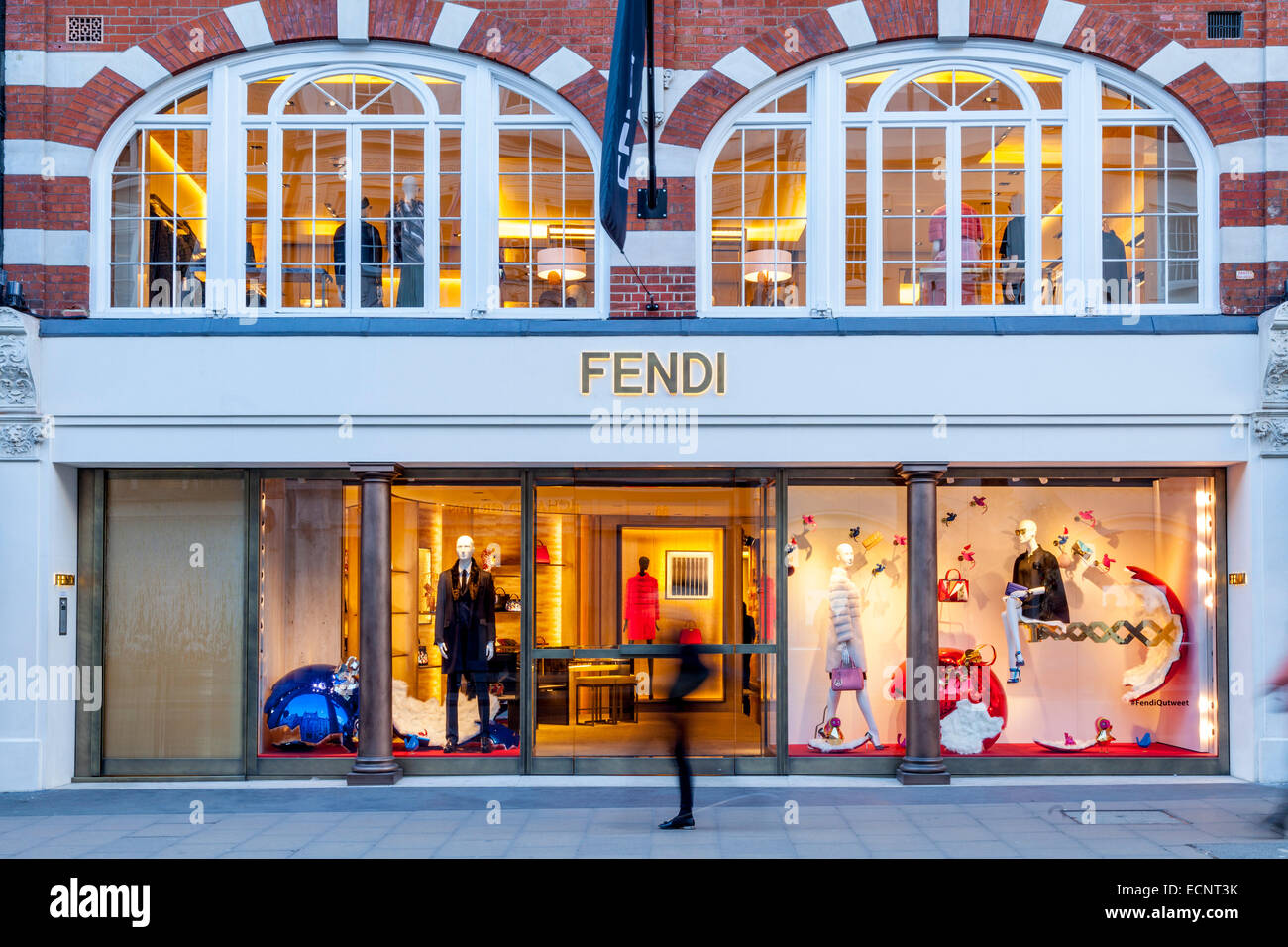 La tienda de Fendi en New Bond Street, Londres, Inglaterra Foto de stock