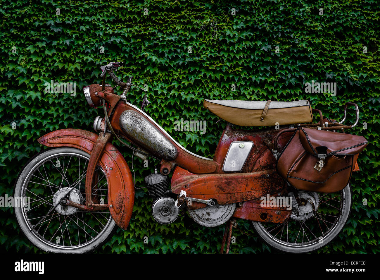 Vintage 60s French ciclomotor Foto de stock