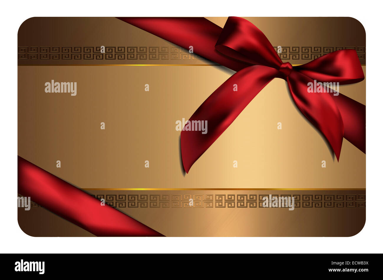 Plantilla de tarjeta regalo de oro. Fondo de oro con cinta de oro para el  diseño de tu regalo o tarjeta de visita Fotografía de stock - Alamy