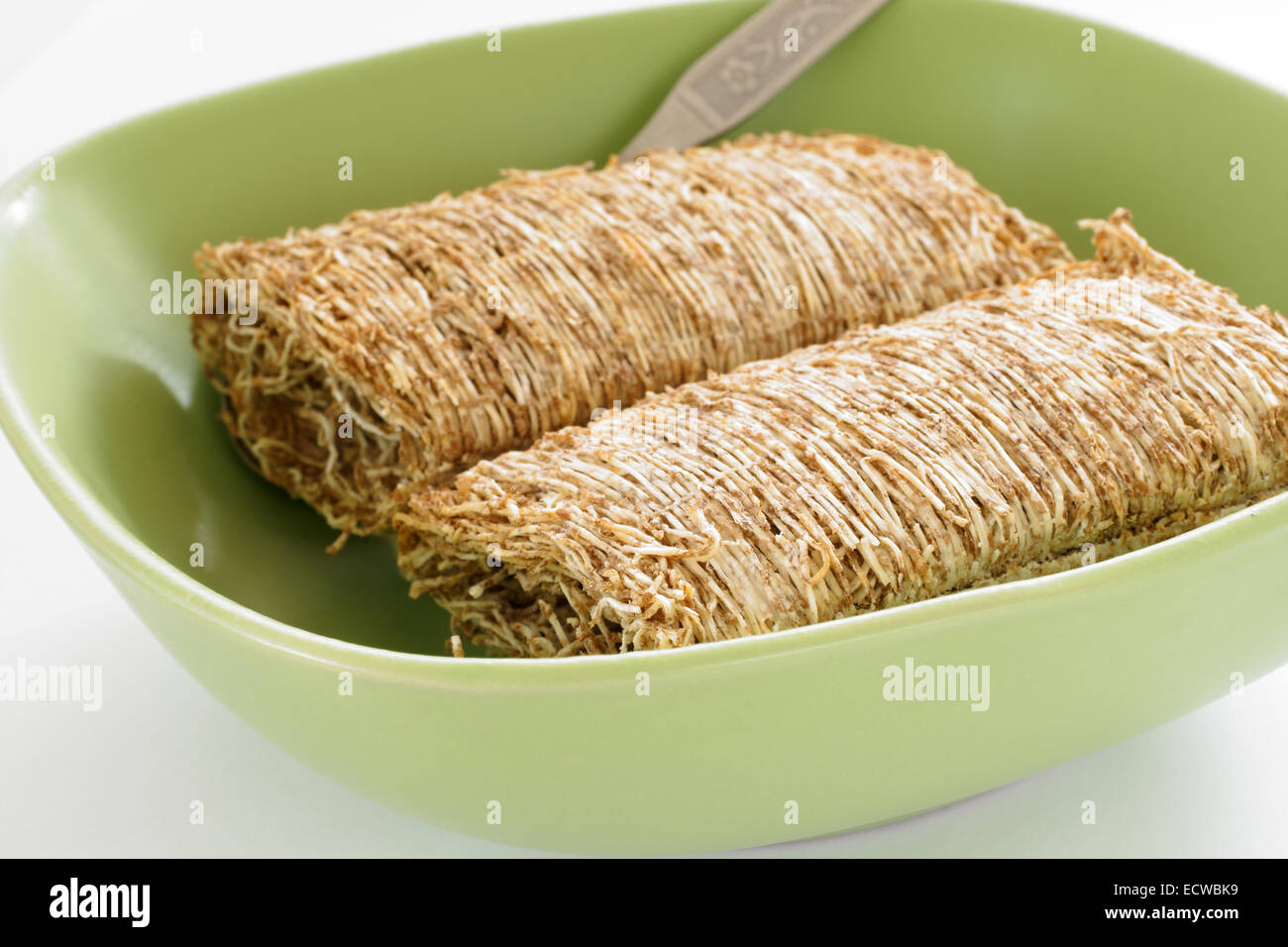Galletas de trigo triturado Foto de stock
