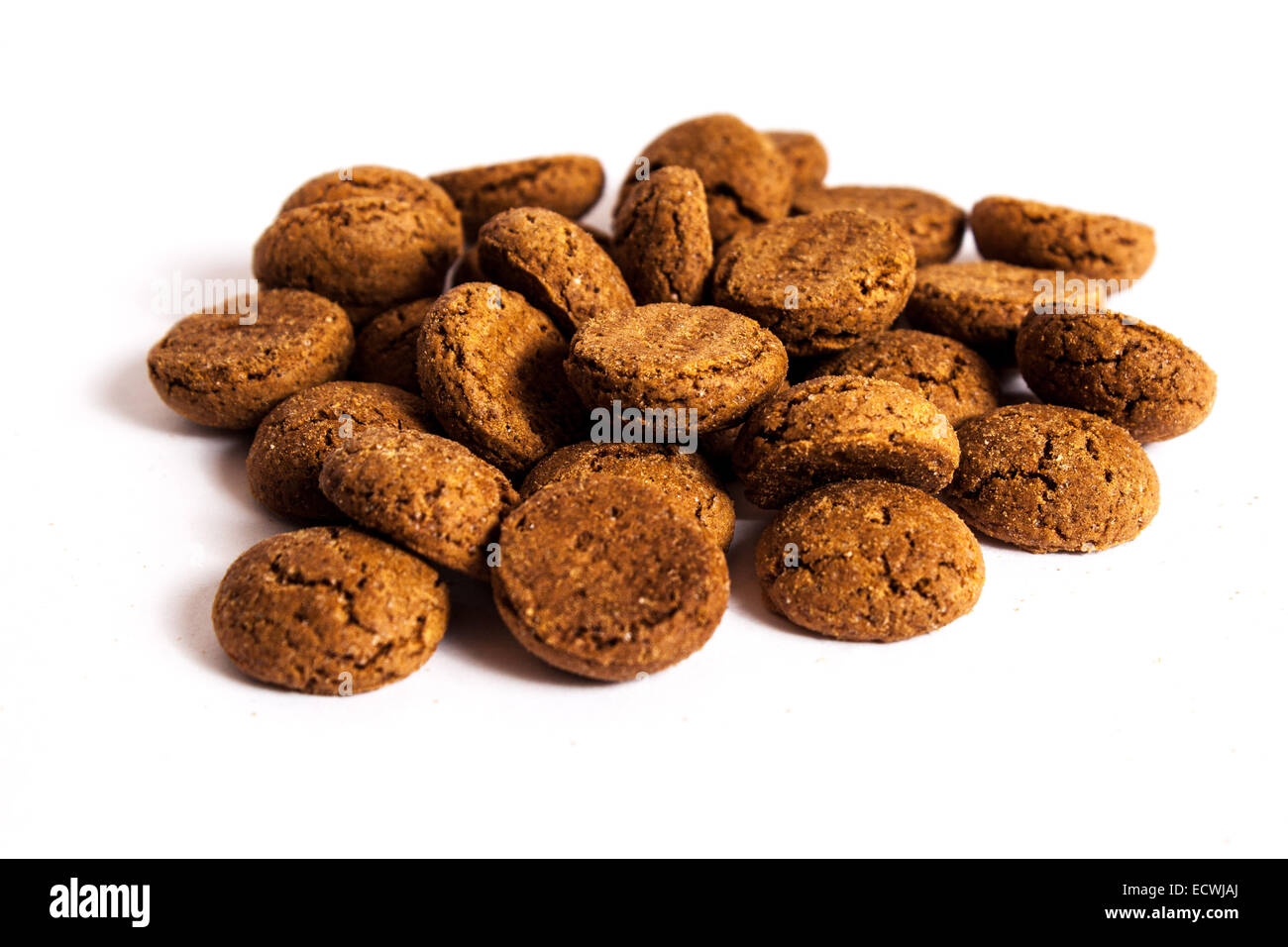 Ginger Nuts aislado Foto de stock