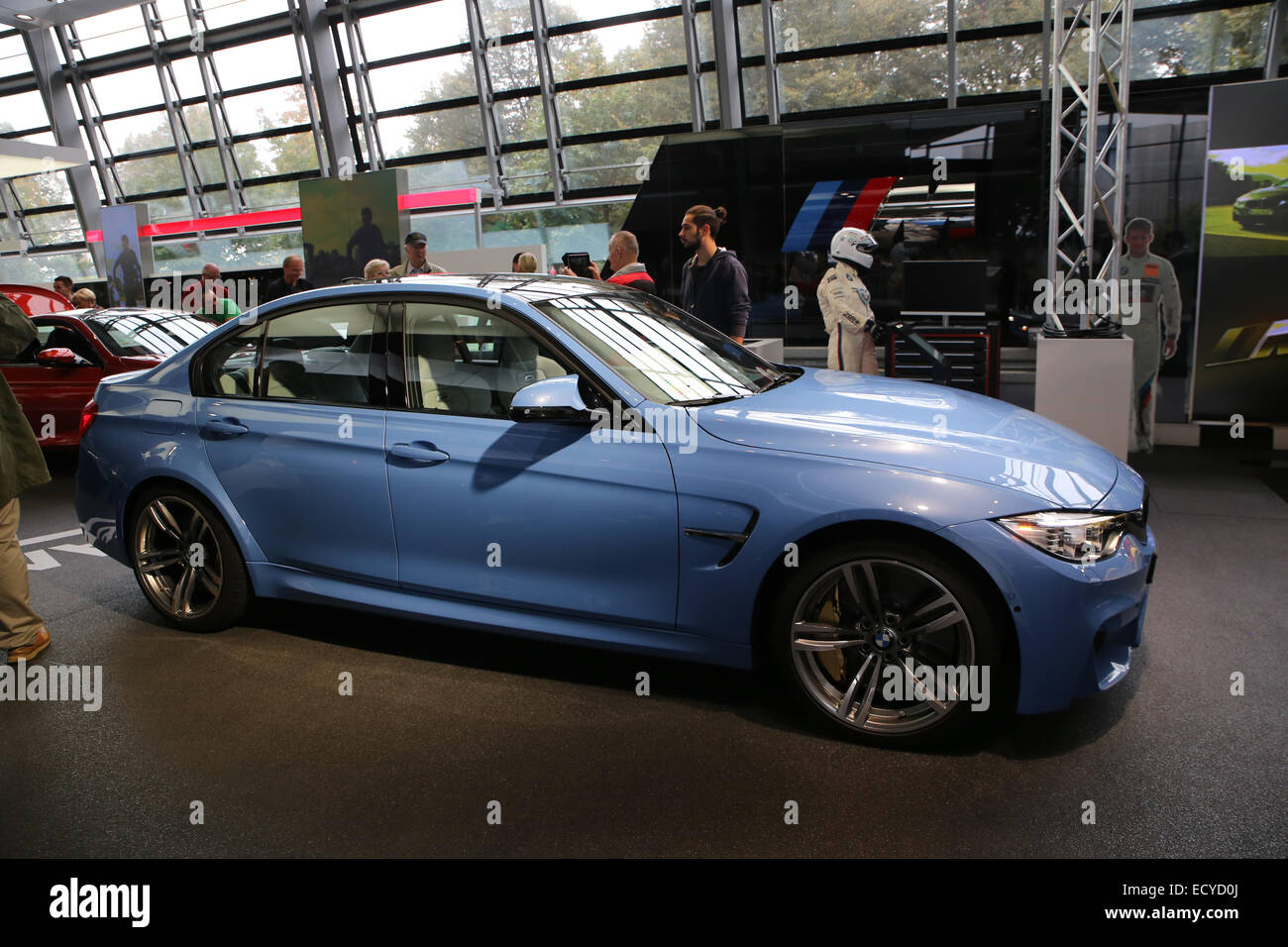Baby Blue deportivo sedán BMW serie m Foto de stock