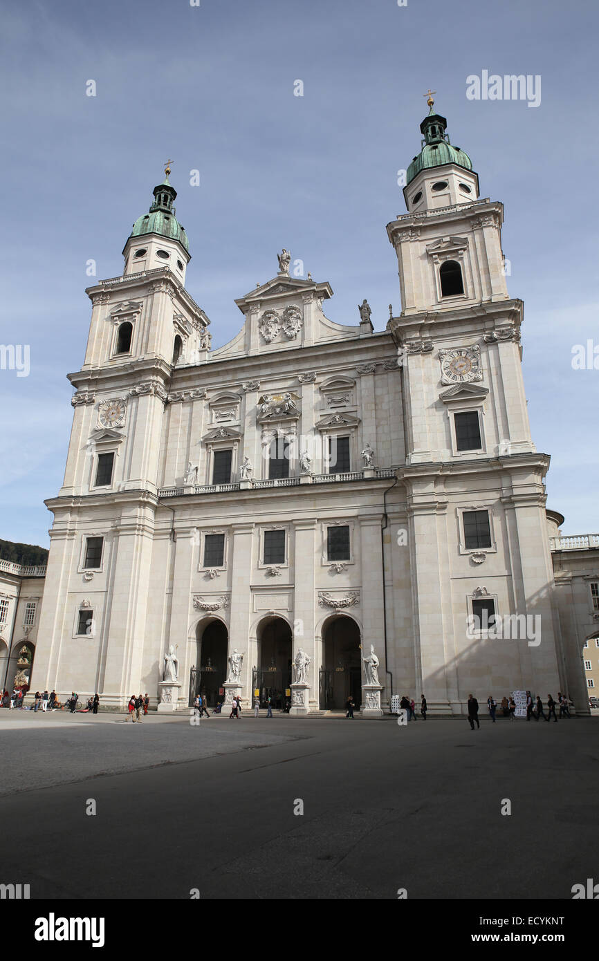 Iglesia Catedral de Salzburgo Foto de stock