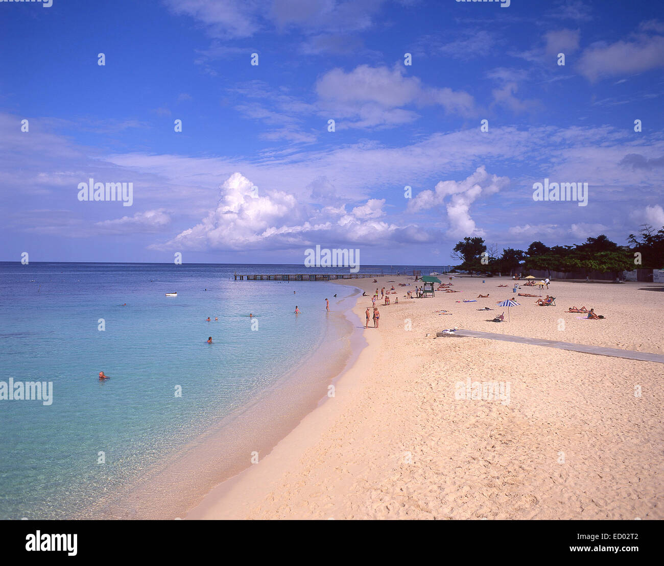 Doctor's Cave Beach Club, Montego Bay, St James Parish, Jamaica, Antillas Mayores, el Caribe Foto de stock