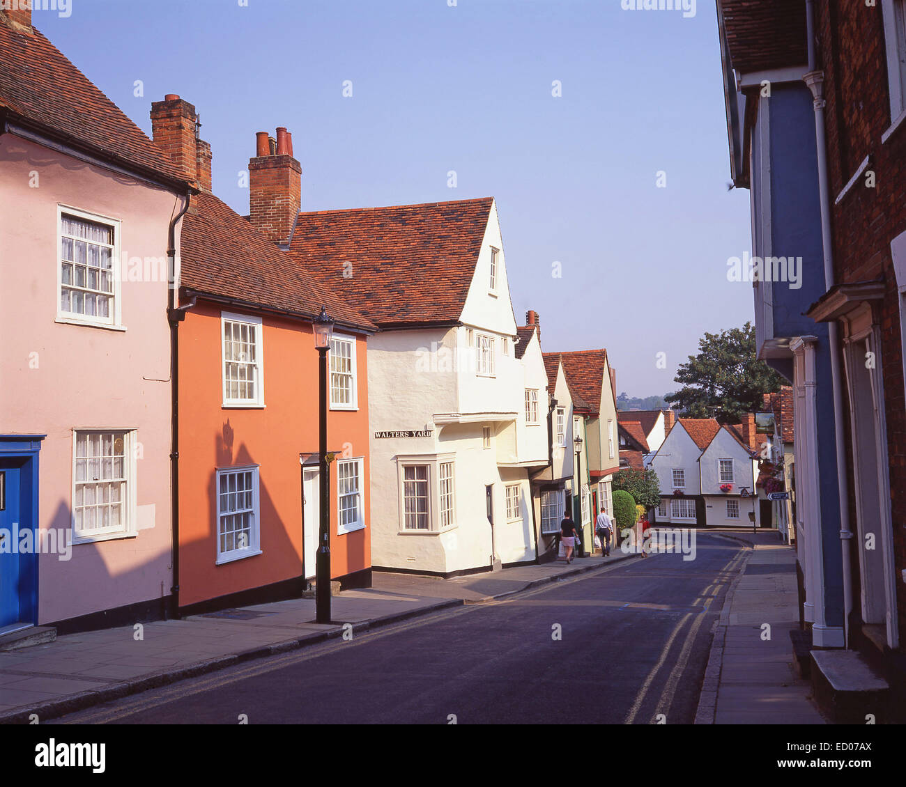 El Barrio Holandés, Colchester, Essex, Inglaterra, Reino Unido Foto de stock