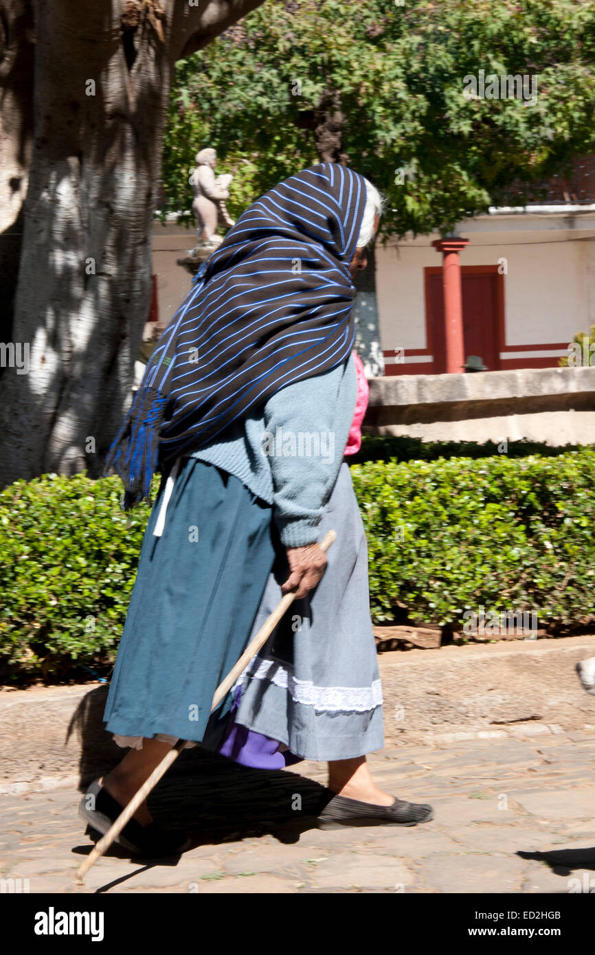 Una mujer india Purépecha de Tzintzuntzan, Michoacán, México Fotografía