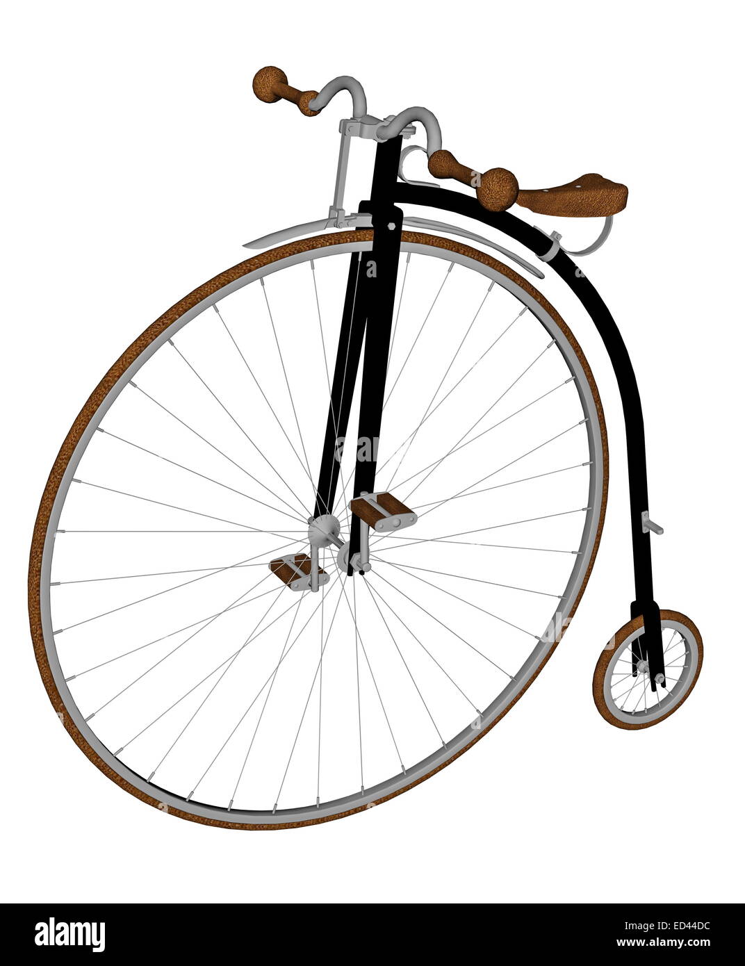 Bicicleta de rueda grande Imágenes recortadas de stock - Alamy