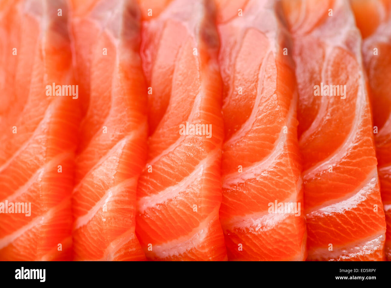 La comida japonesa sushi pescado salmón Foto de stock