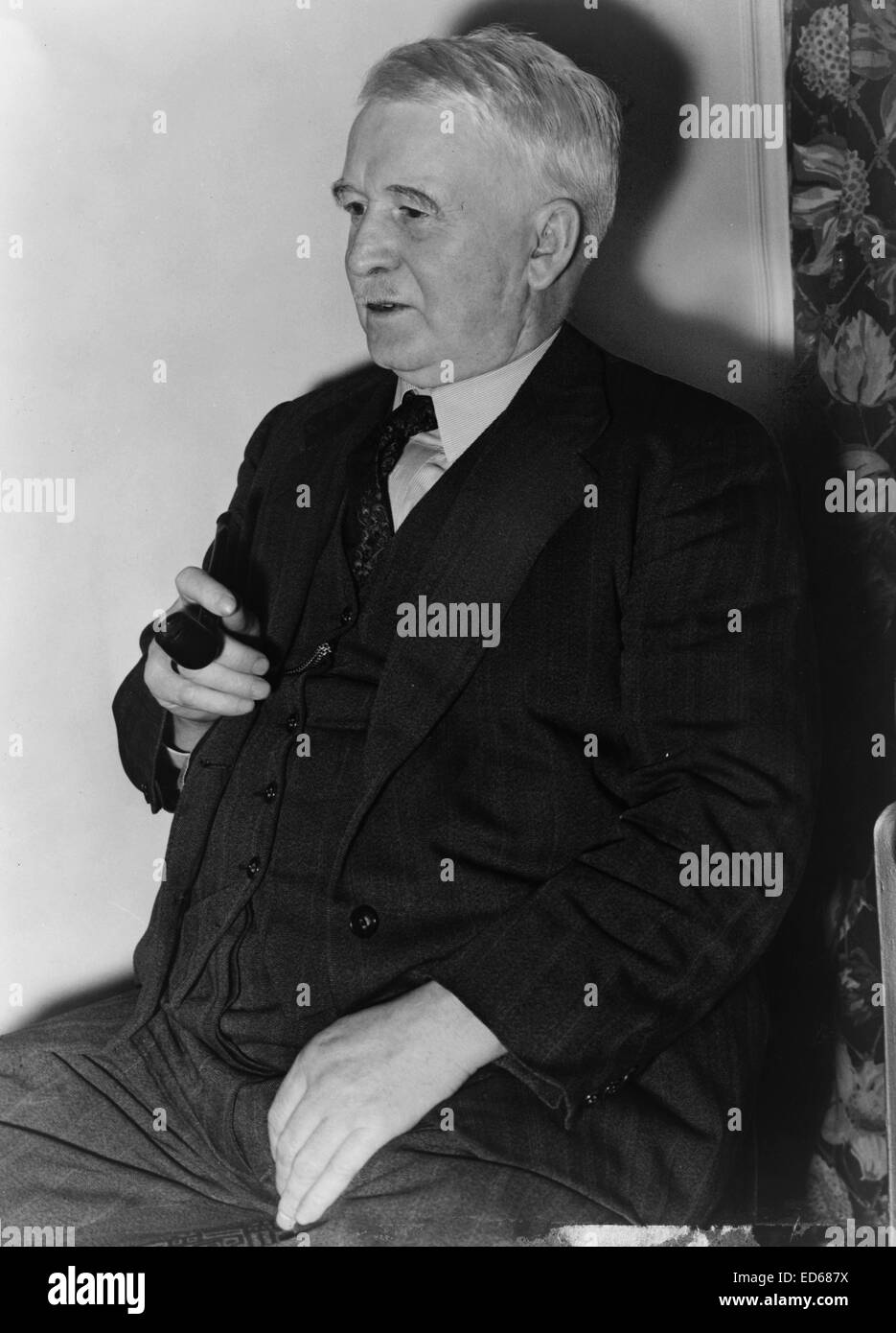 Rhys John Davies en Penn Hotel, 1939 Foto de stock