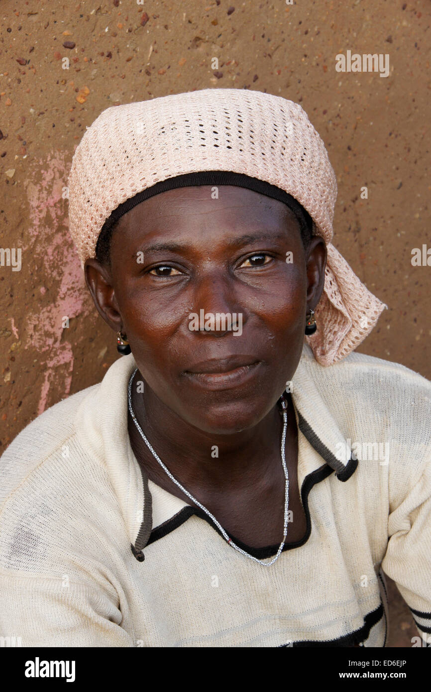 Mujer de Gambaga, Ghana Foto de stock