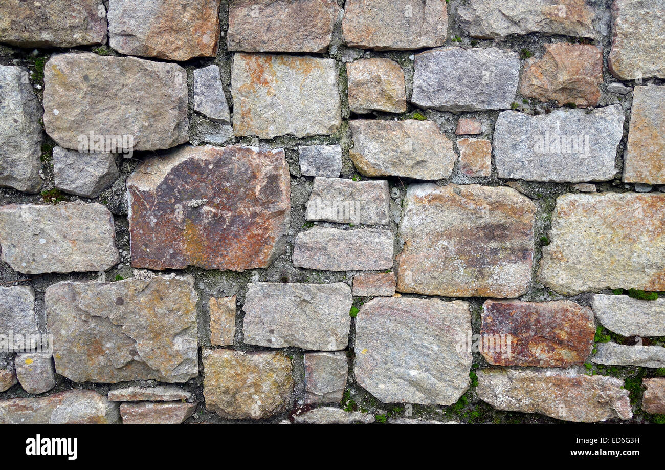 muro de piedra Foto de stock