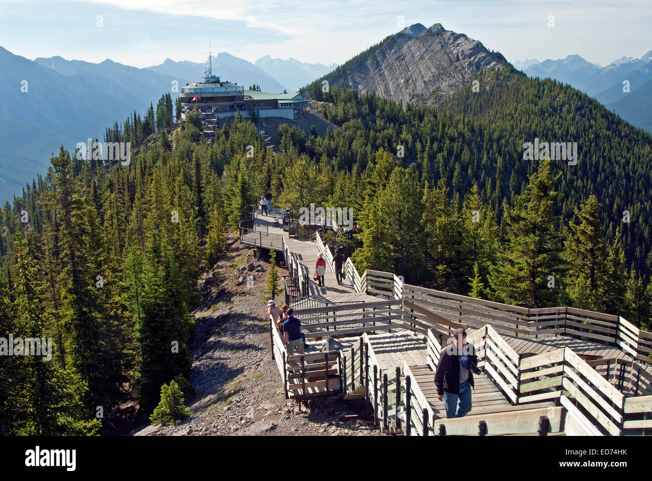 La montaña Sulphur, Parque Nacional de Banff, Canadá Foto de stock