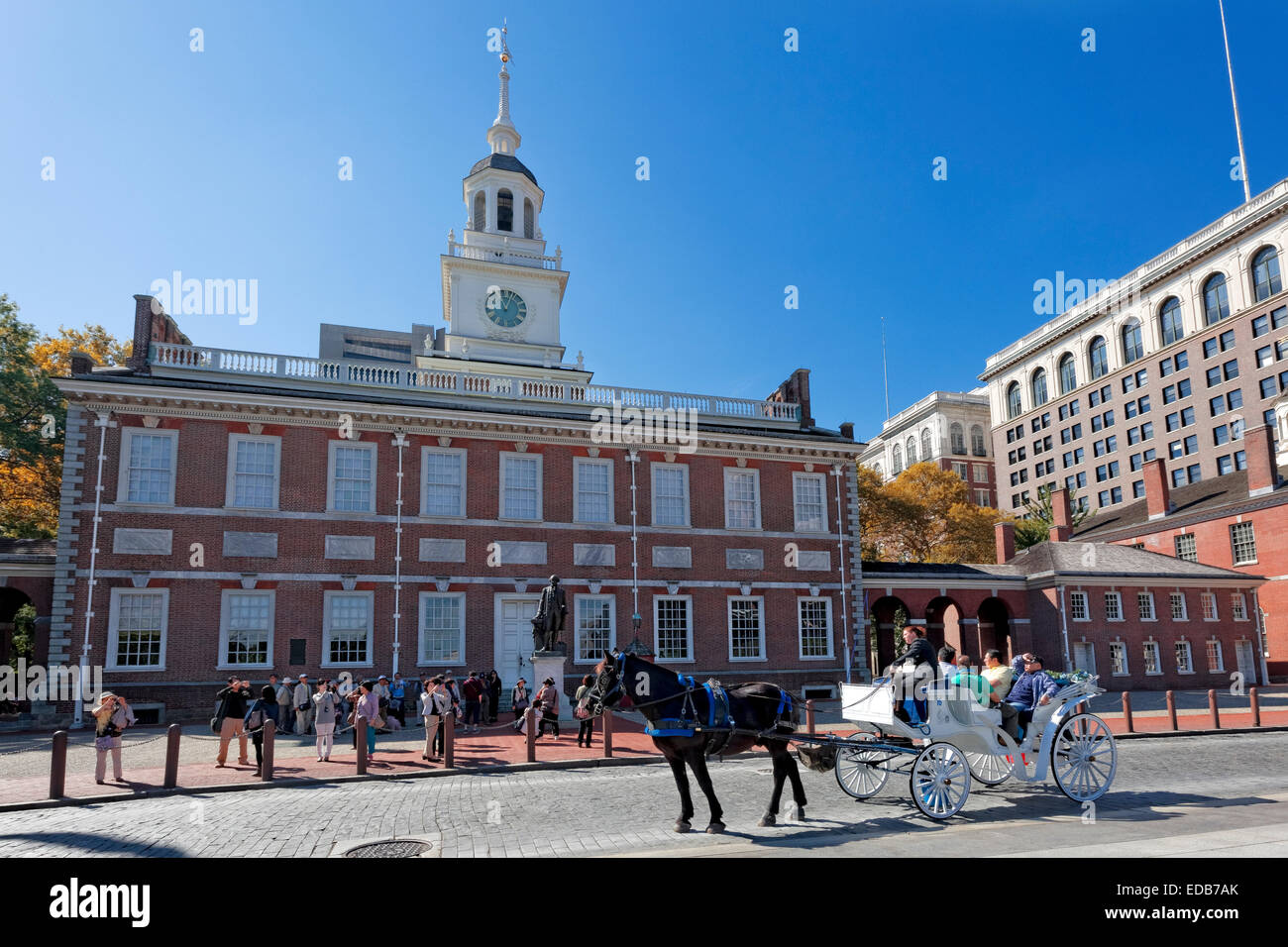 El Independence Hall, Filadelfia, PA Foto de stock