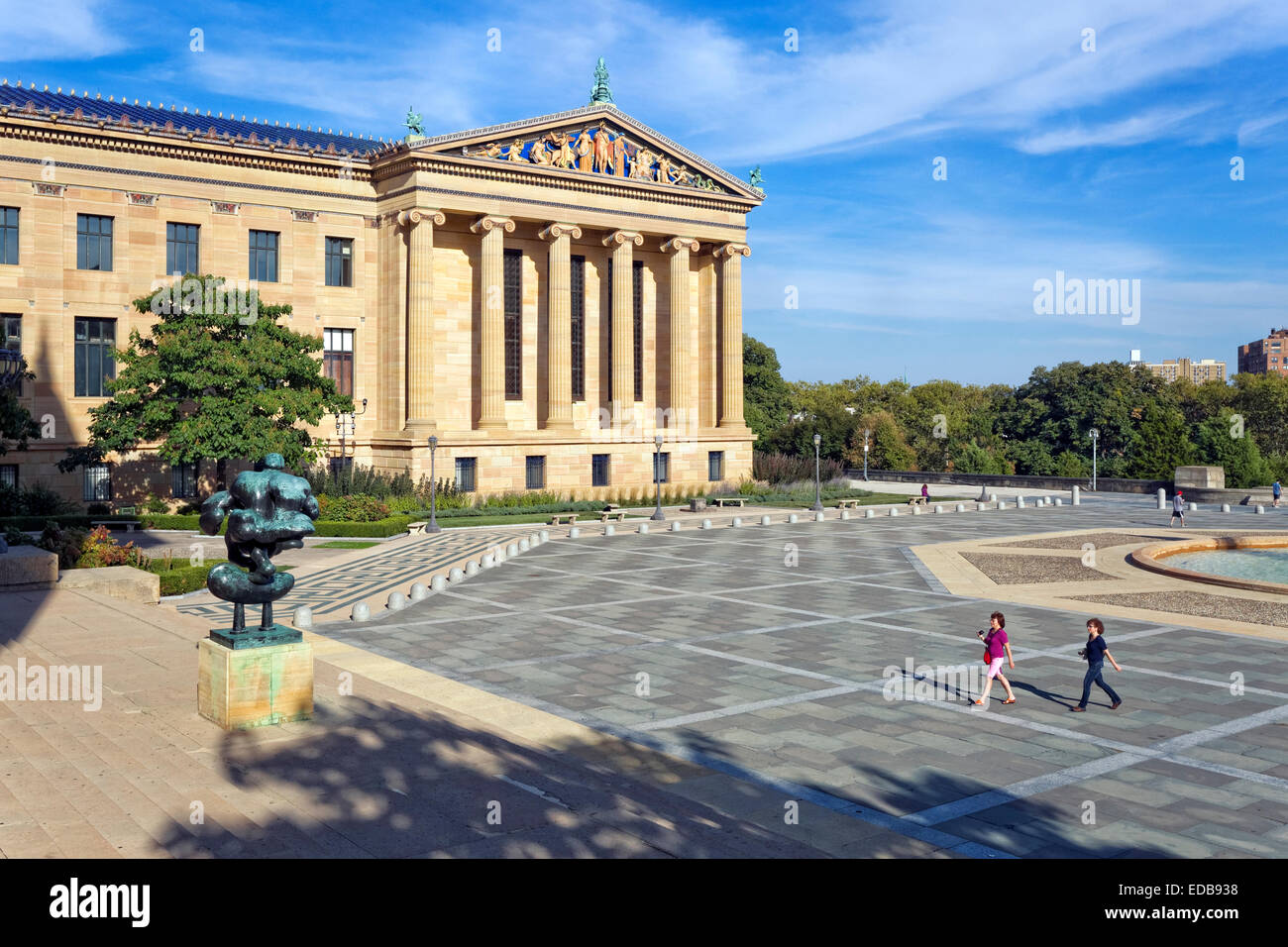 Museo de Arte de Filadelfia, la construcción exterior, Philadelphia, Pennsylvania Foto de stock
