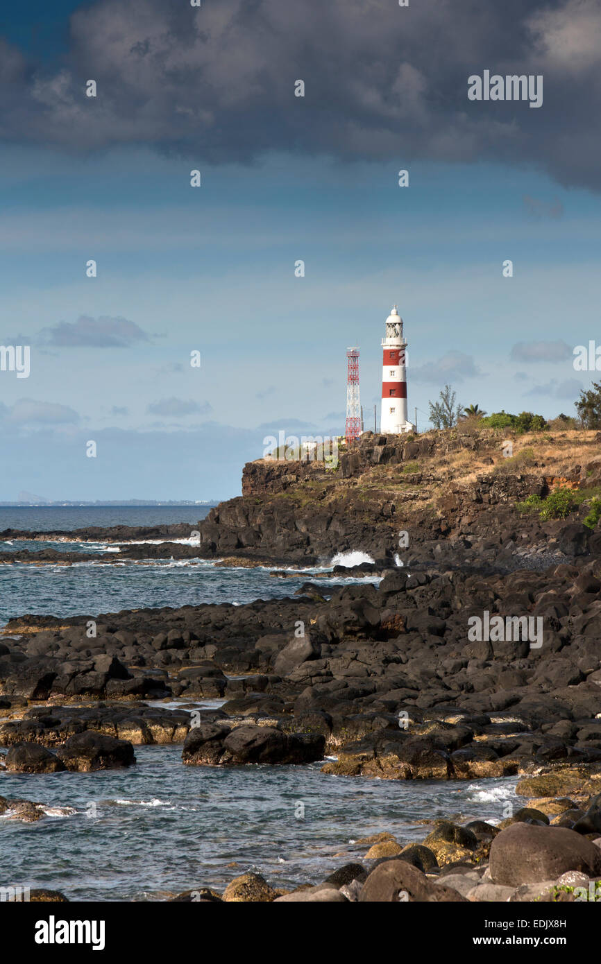 Mauricio, Albion, Pointe aux Cuevas, Faro, proteger el tráfico marítimo de la costa oeste Foto de stock