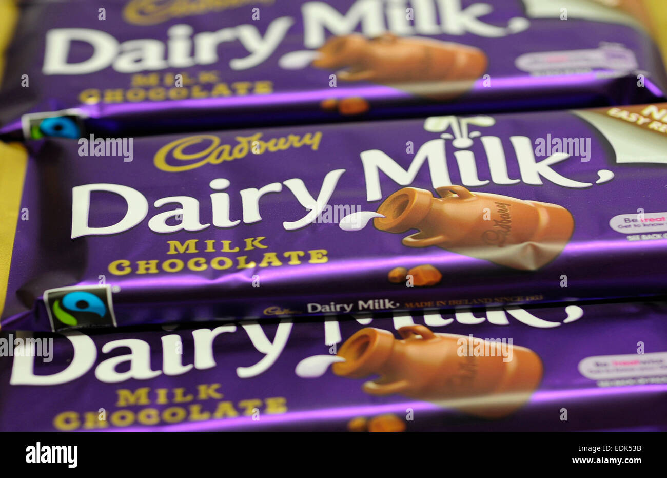 Cadbury Dairy Milk bar Foto de stock