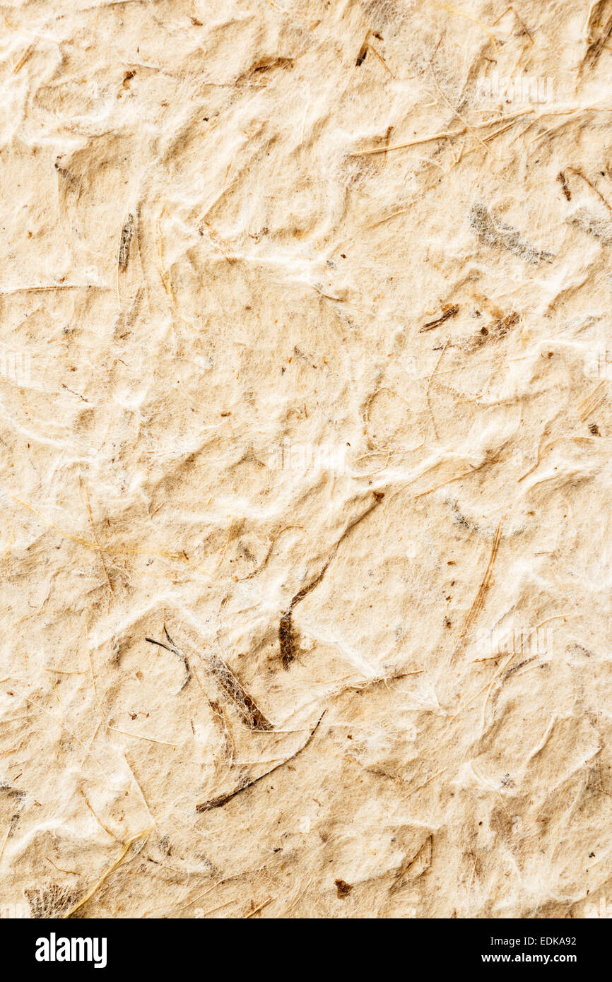 La textura del papel de morera de color marrón Foto de stock