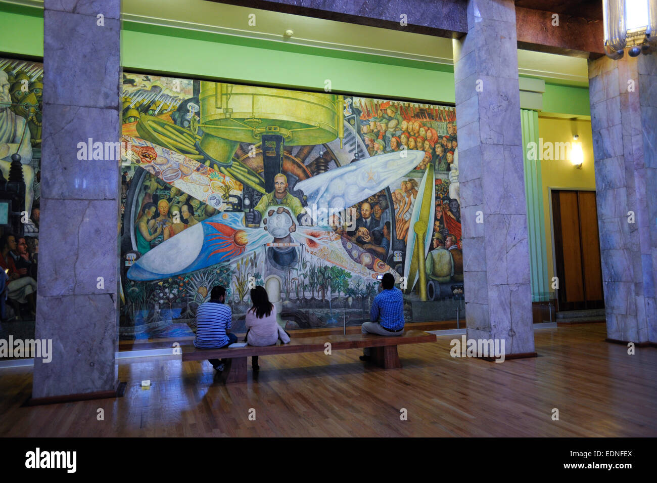 Mural de Diego Rivera en el Museo de Bellas Artes, Ciudad de México