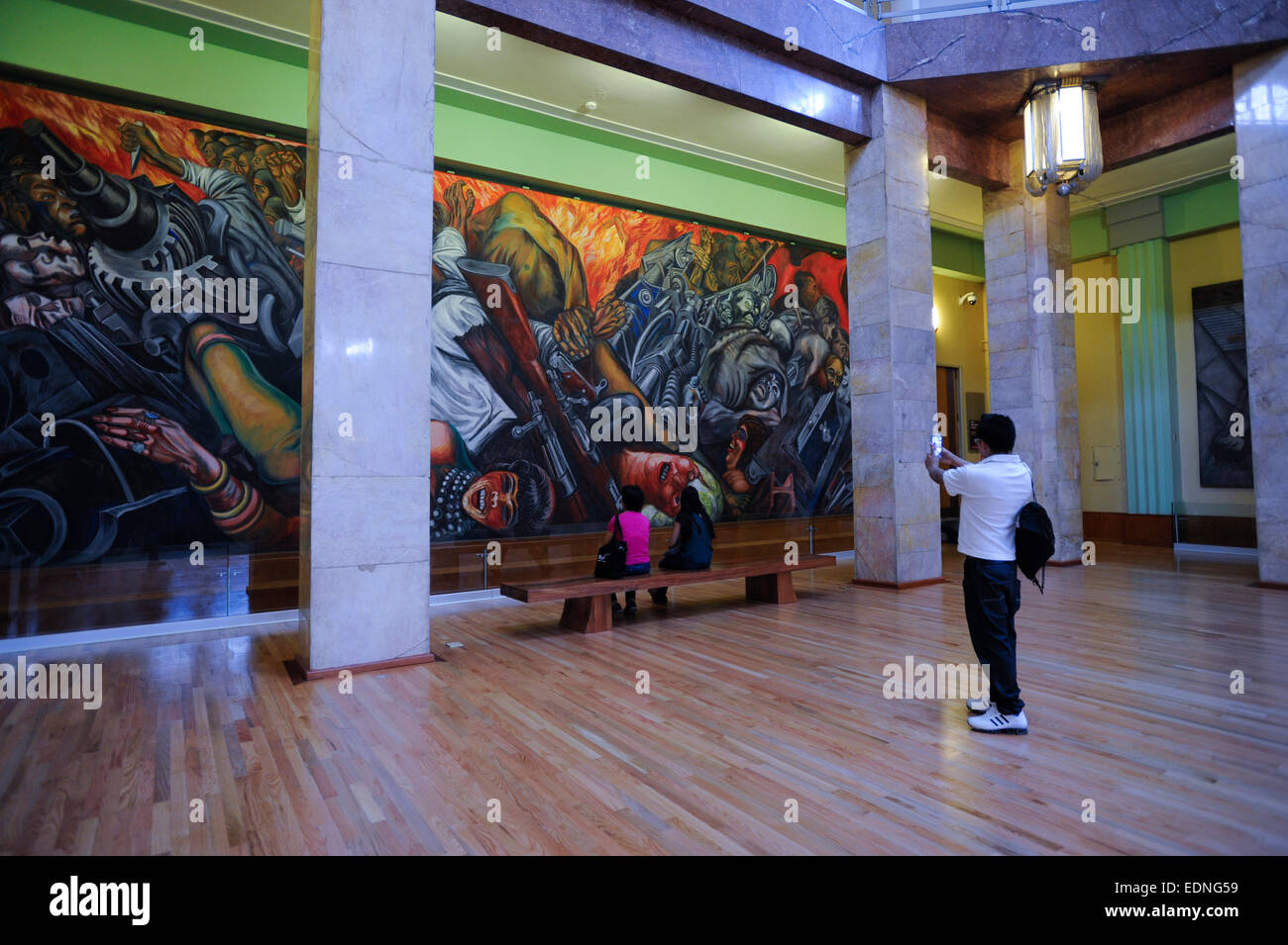 José Clemente Orozco, pintura al fresco en el Museo de Bellas Artes